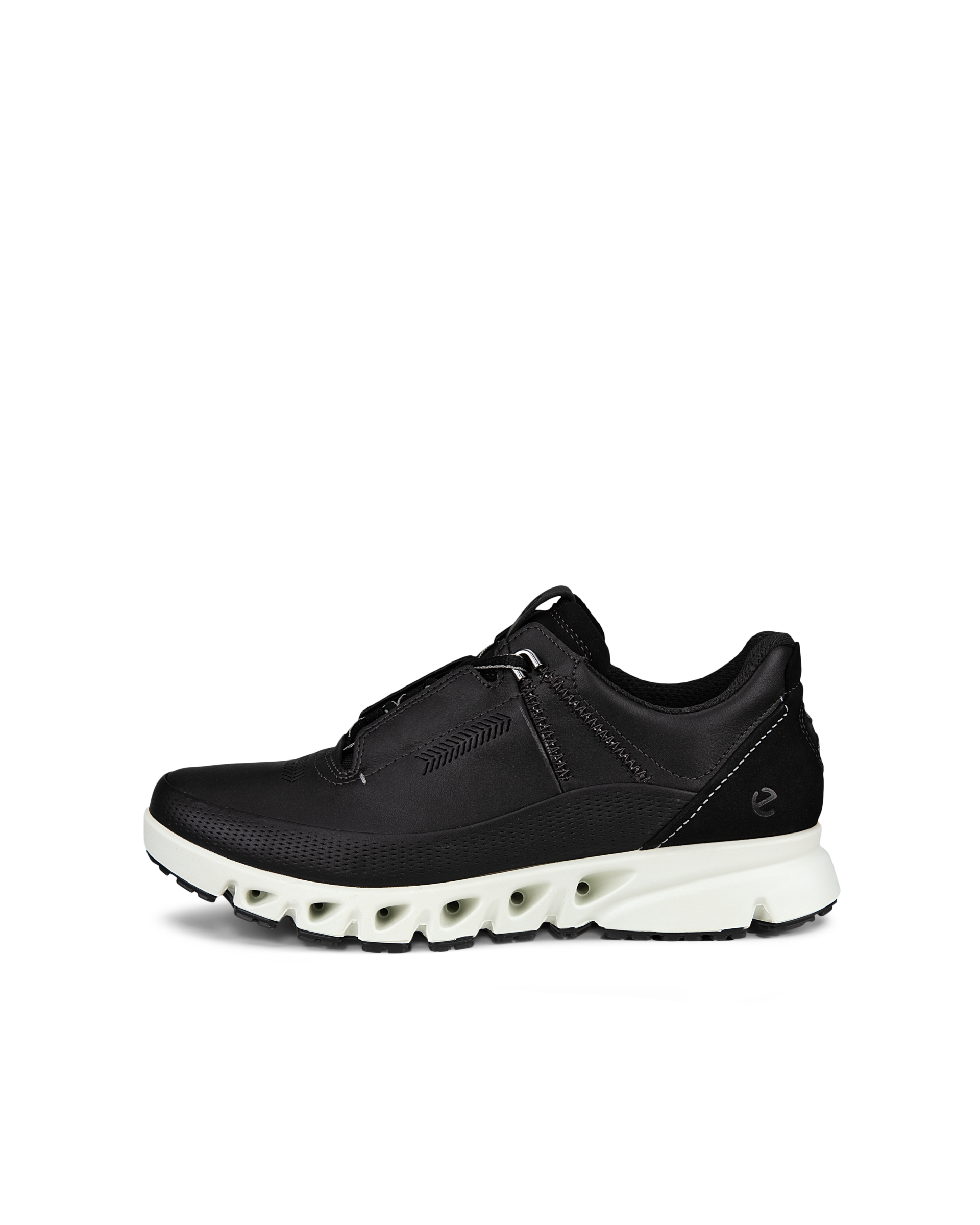 Women's ECCO® Multi-Vent Leather Gore-Tex Shoe - Black - Outside