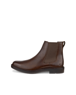 Botas Chelsea de piel ECCO® Metropole London para hombre - Marrón - Outside