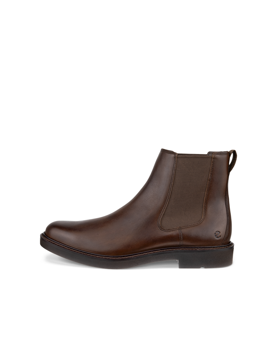 ECCO Metropole London botte Chelsea en cuir pour homme Brun