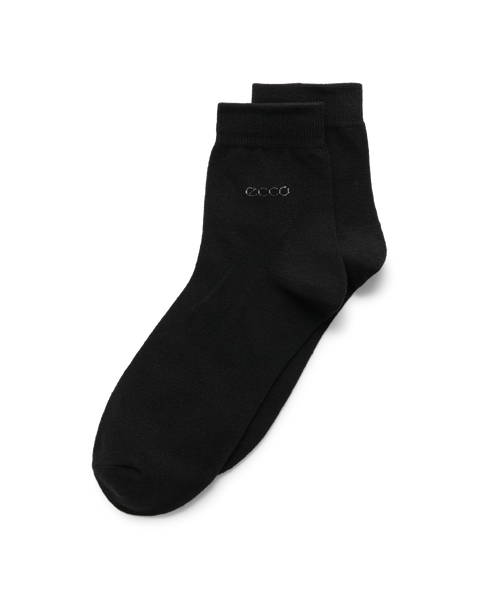 ECCO Classic Ankle-cut 3-pack Ankle Socks White - Black - Detail-1