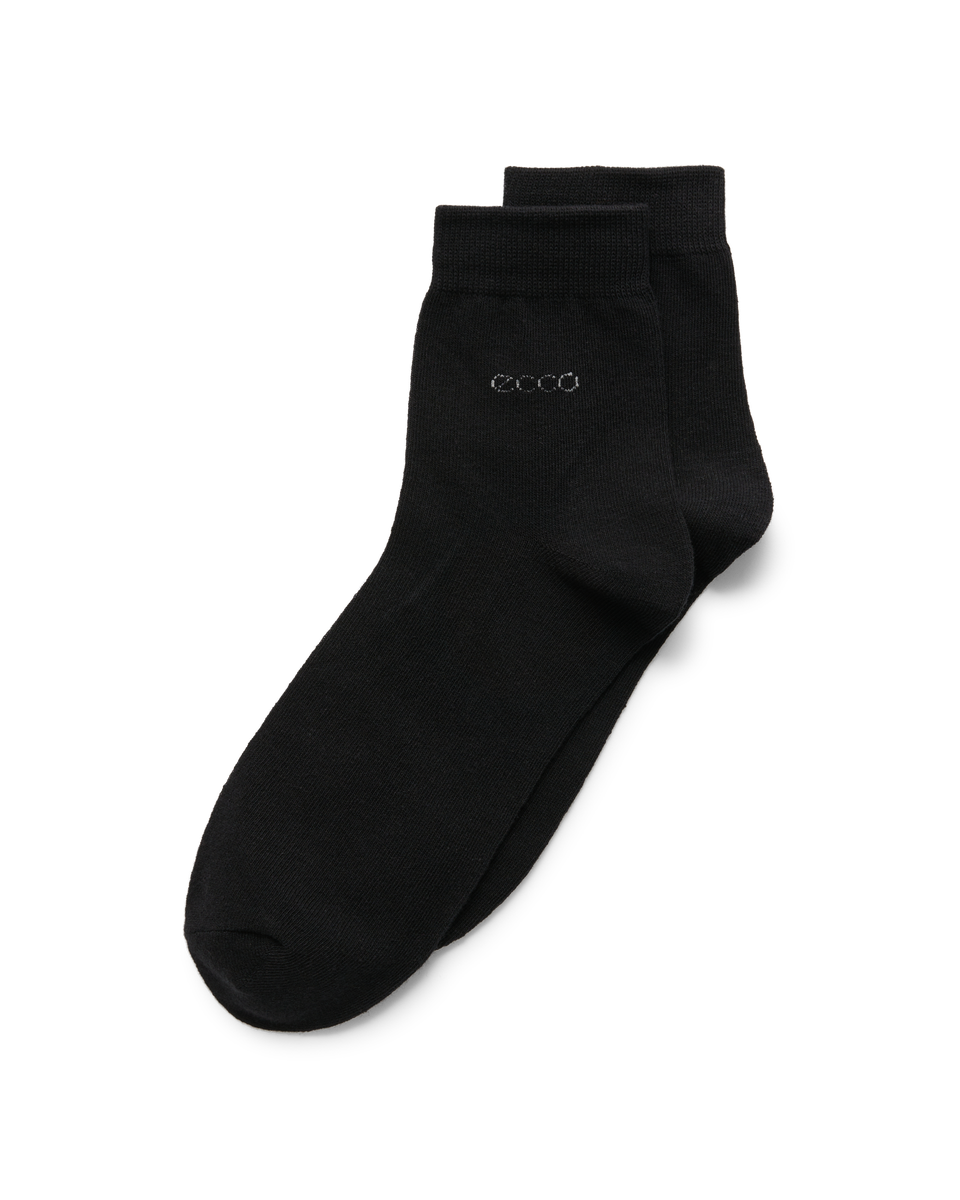 ECCO Classic Ankle-cut 3-pack Ankle Socks White - Black - Detail-1