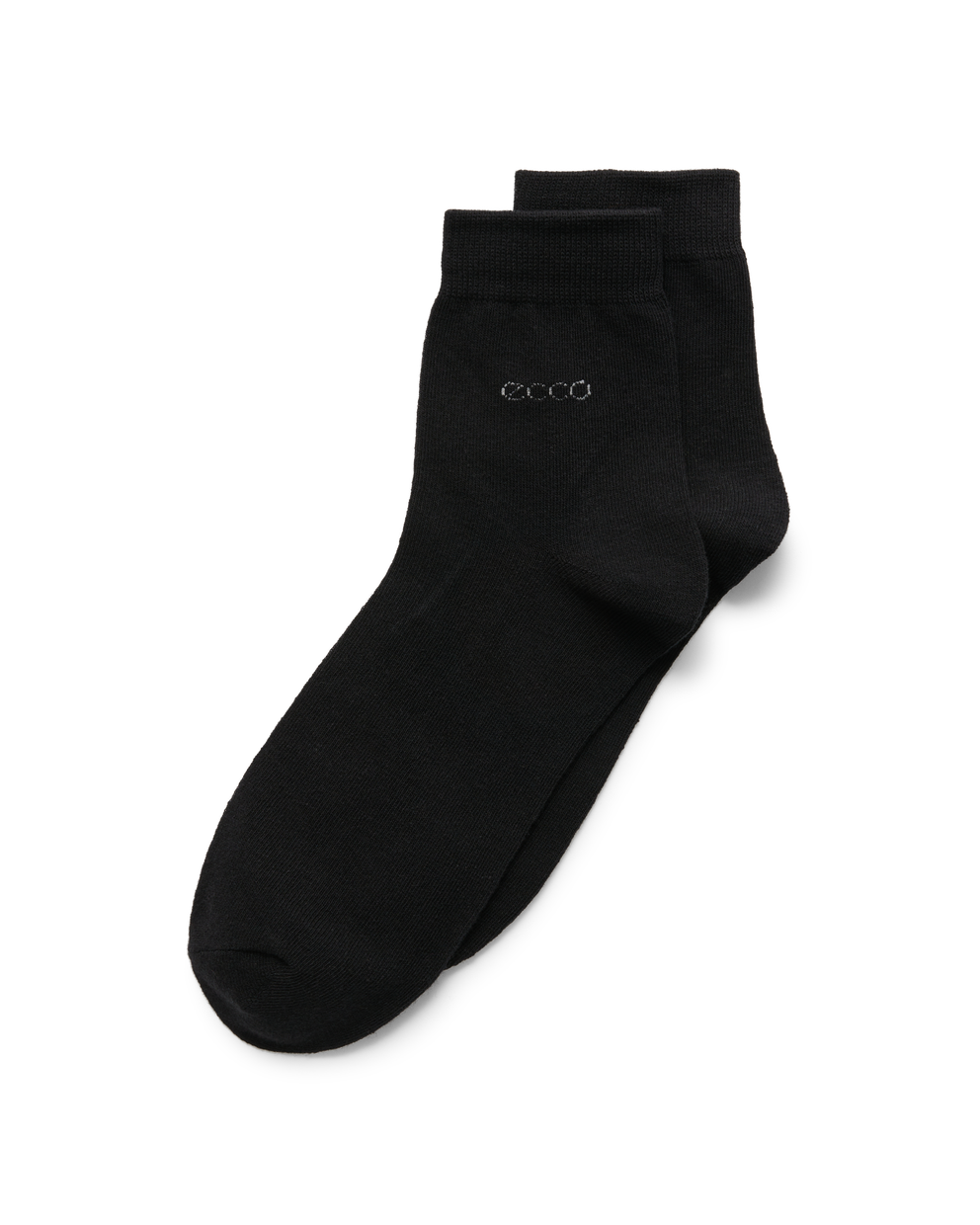 Unisex ECCO® Classic Mid-Cut Socks  - Black - Detail-1