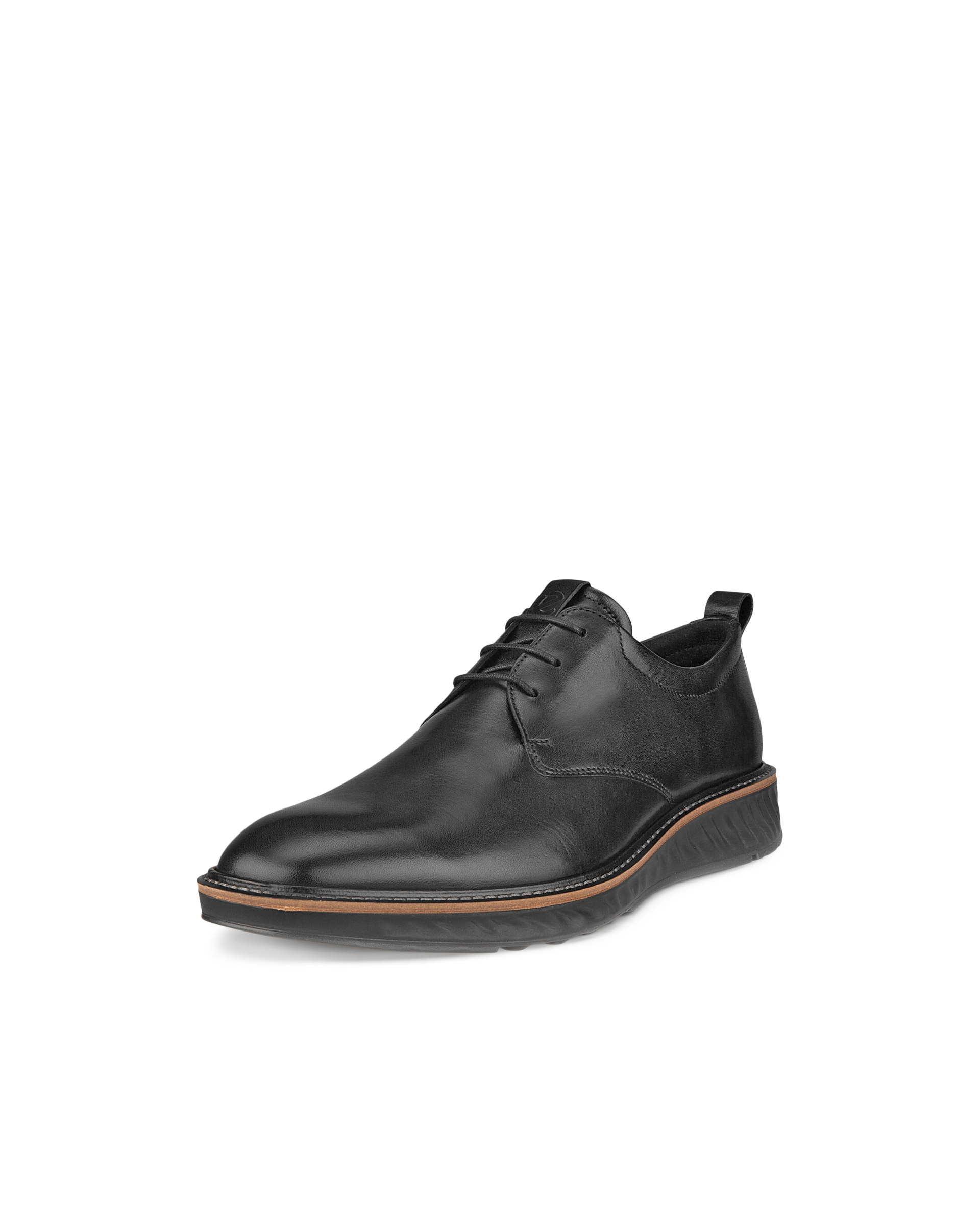 Men's ECCO® St.1 Hybrid Leather Derby Shoe - Black - Main