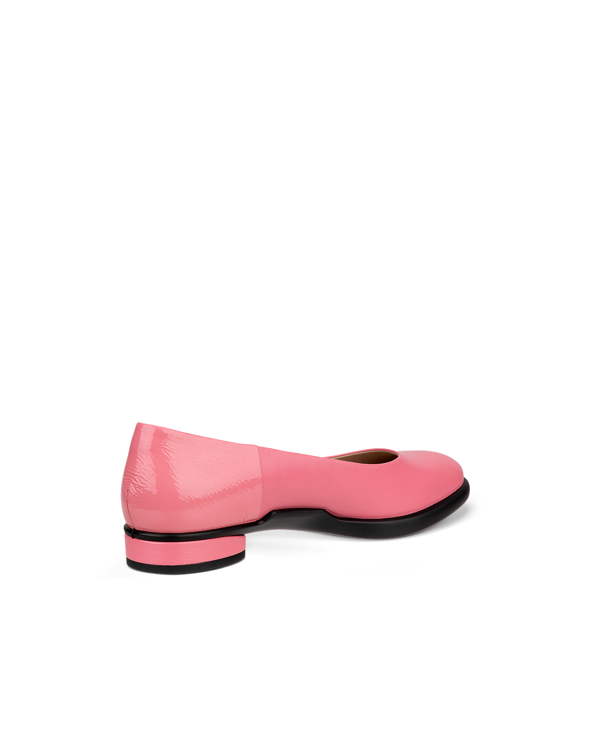 Women's ECCO® Sculpted LX Leather Ballerina - Pink - Back