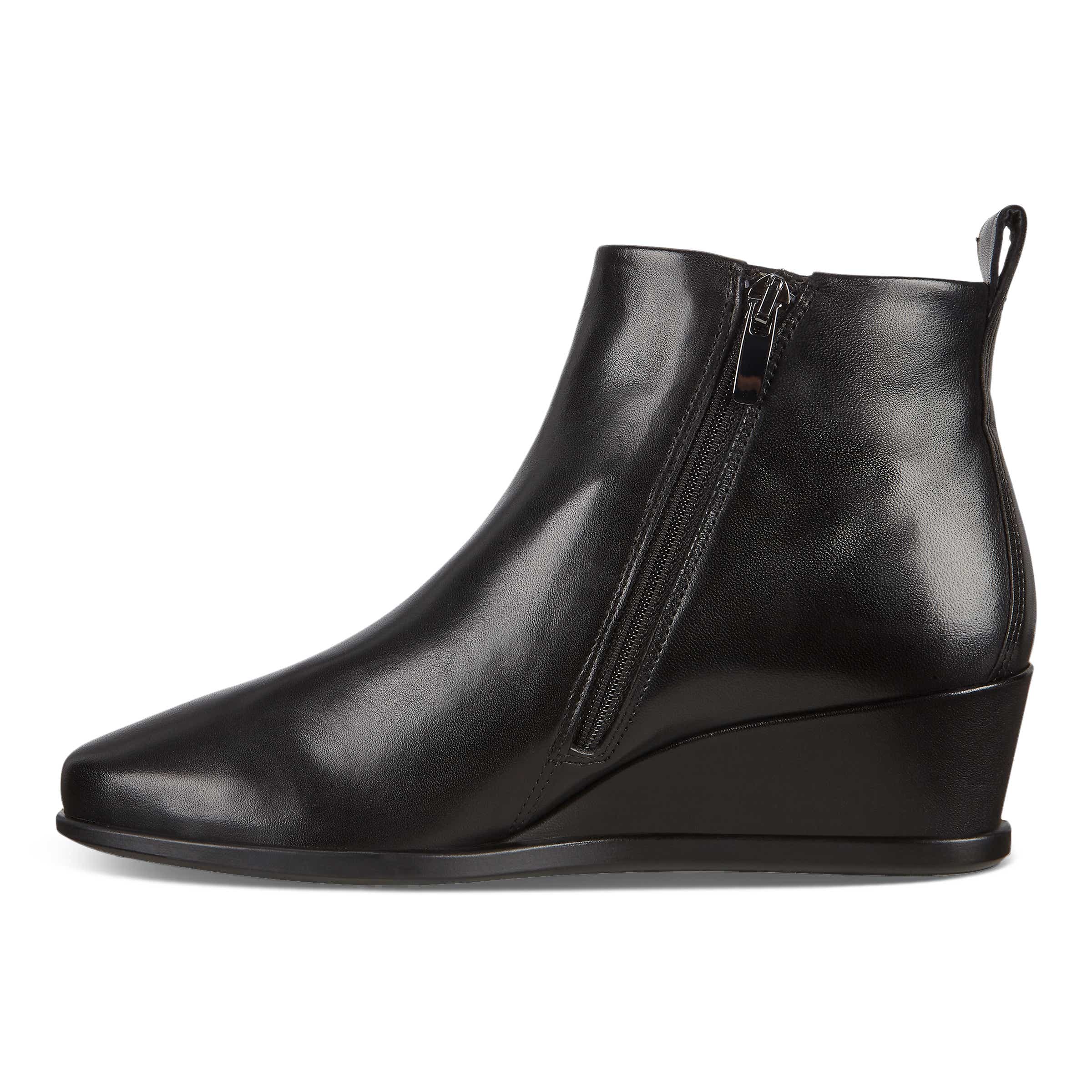 ECCO Shape 45 Wedge Ankle Boot - Black - Inside