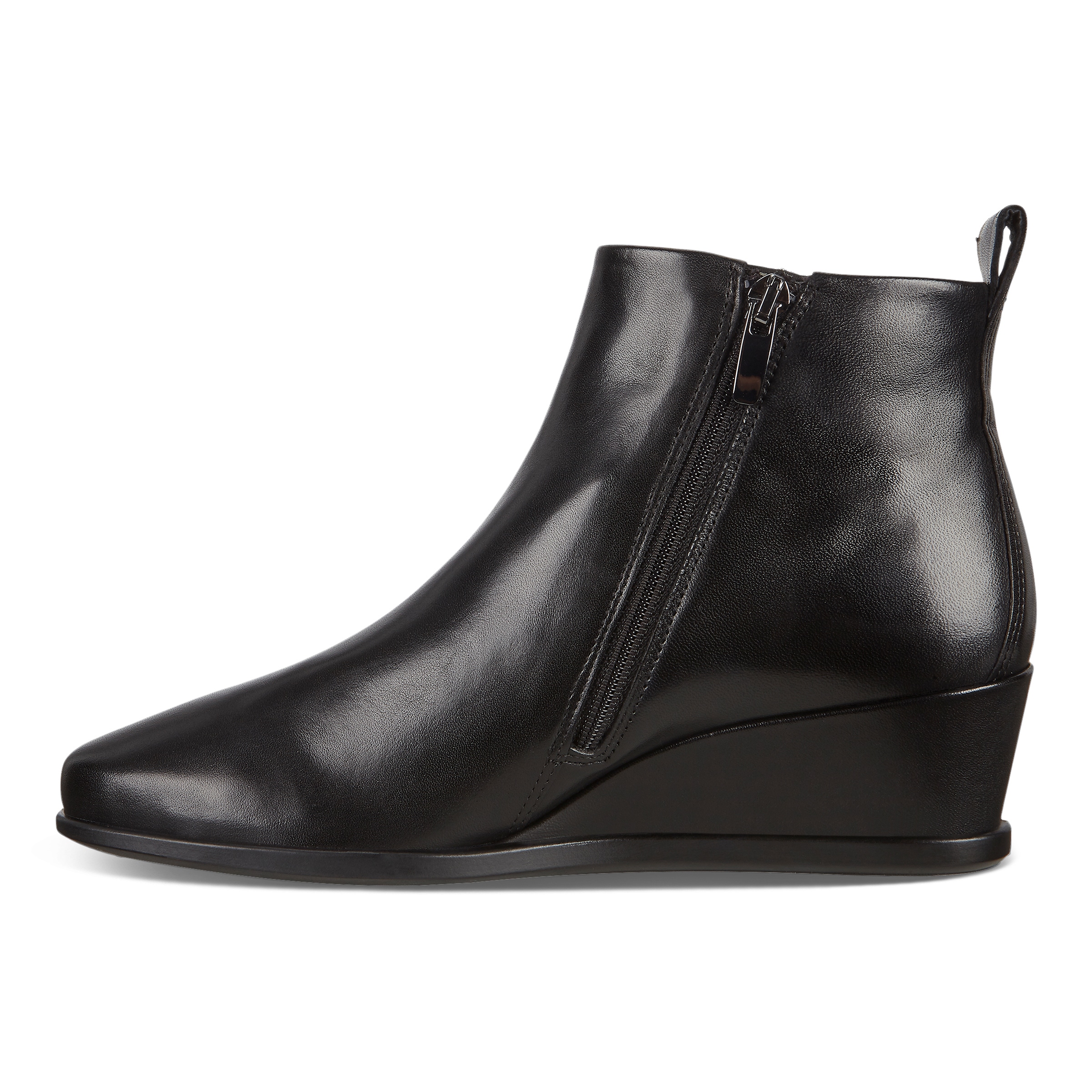 ECCO Shape 45 Wedge Ankle Boot - Black - Inside