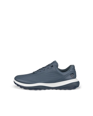 ECCO Golf LT1 メンズ レザーウォータープルーフゴルフシューズ - Blue - Outside