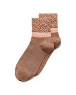 ECCO VIBE WAVE WOMEN'S ANKLE-CUT SOCK - Brown - Main