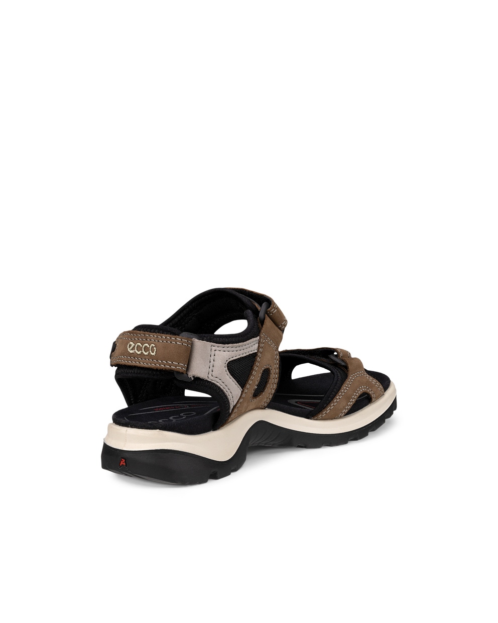 Women's ECCO® Offroad Nubuck Hiking Sandal - Brown - Back