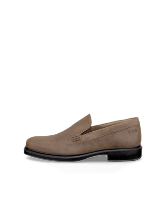 ECCO® Helsinki 2 mocassins nubuck pour homme - Gris - Outside