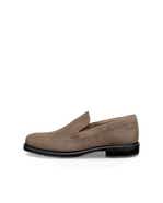 Men's ECCO® Helsinki 2 Nubuck Loafer - Grey - Outside