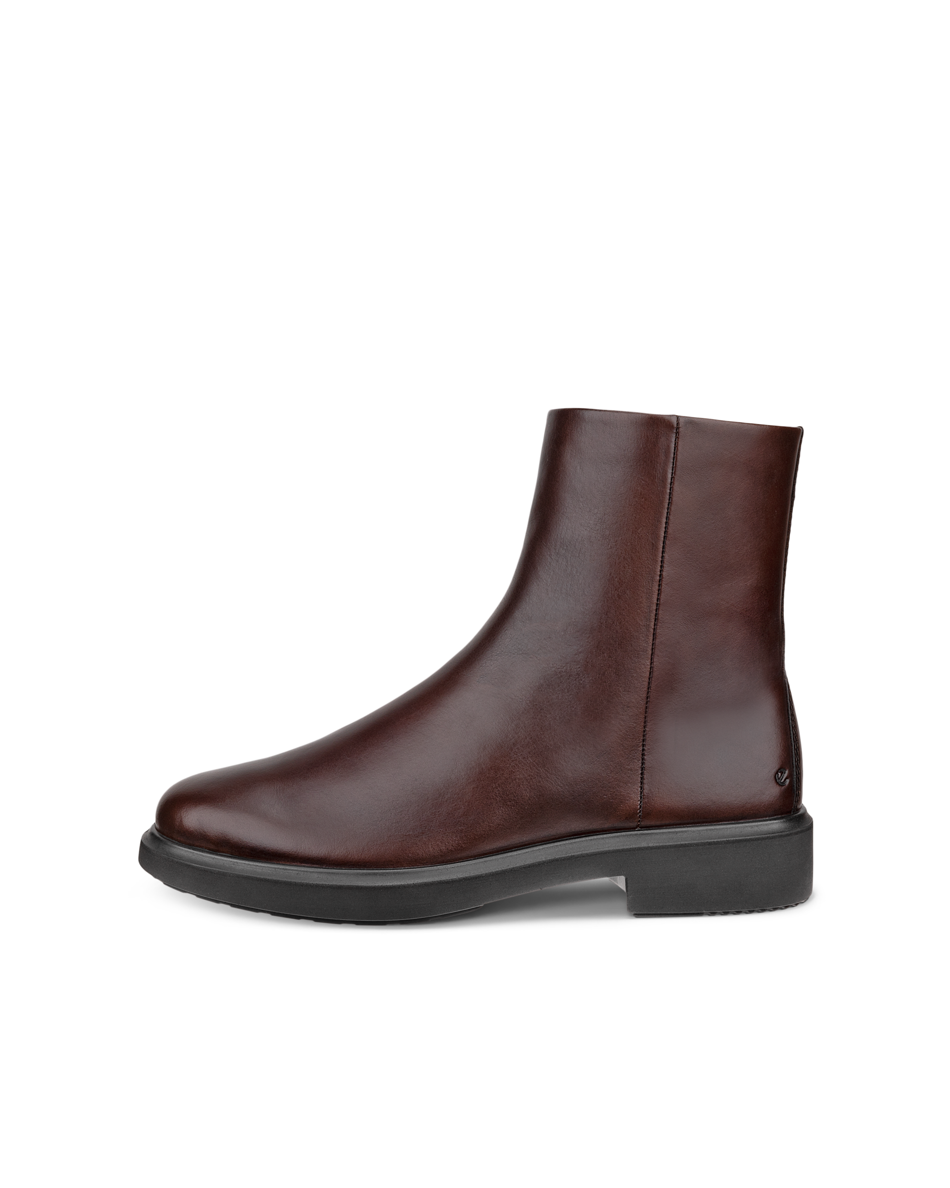 Women's ECCO® Metropole Amsterdam Leather Ankle Boot - Brown - Outside