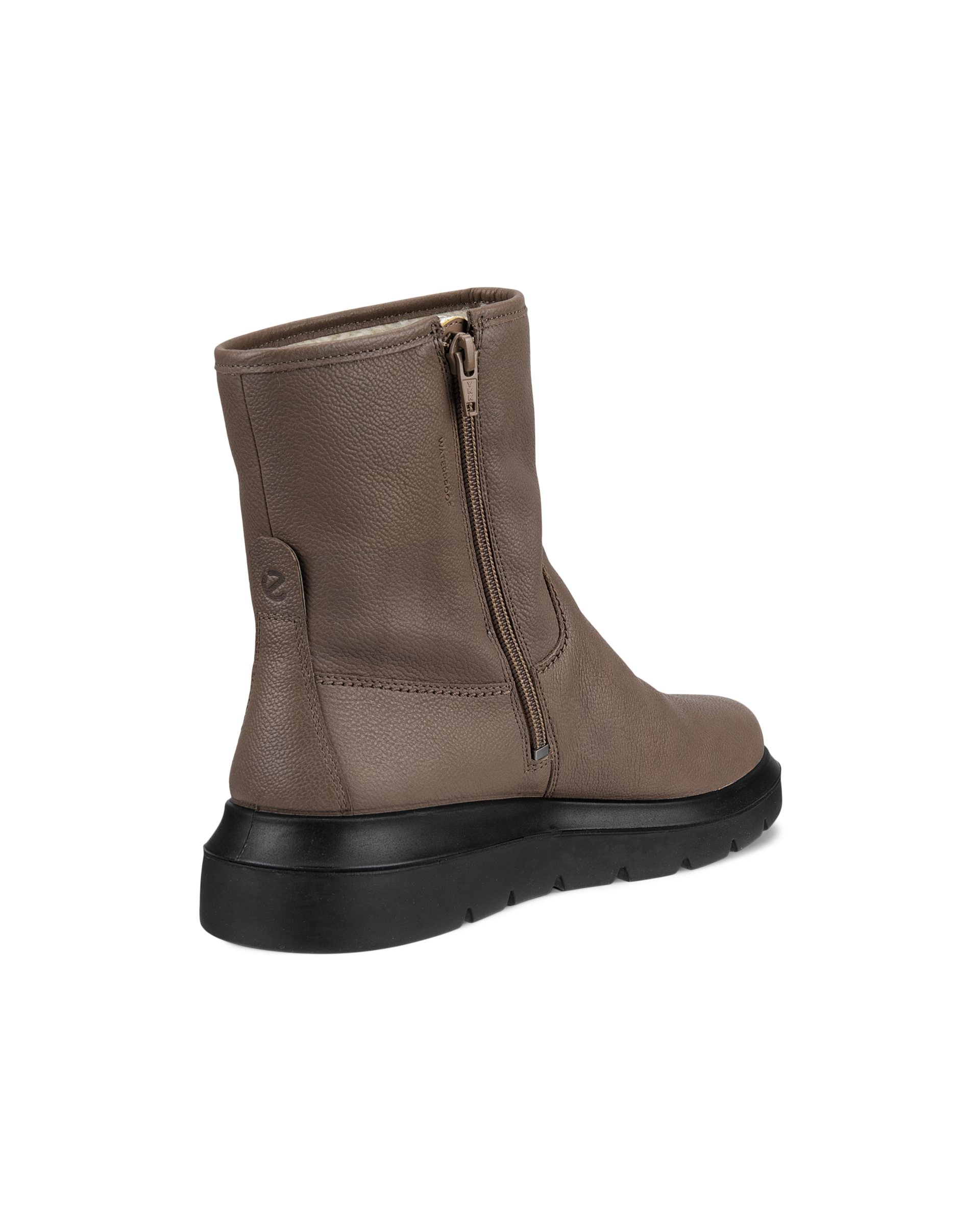 Botas de caña media de nobuk ECCO® Nouvelle para mujer - Gris - Back