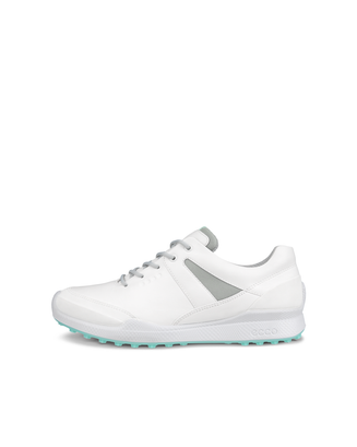 Women's ECCO® BIOM Golf Hybrid Leather Shoe - White - Outside