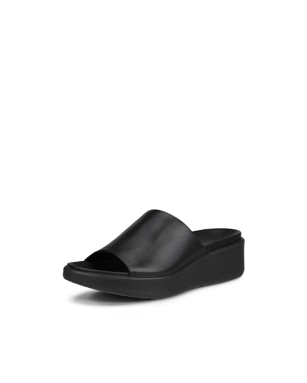 ECCO® Flowt LX sandale compensée cuir pour femme - Noir - Main