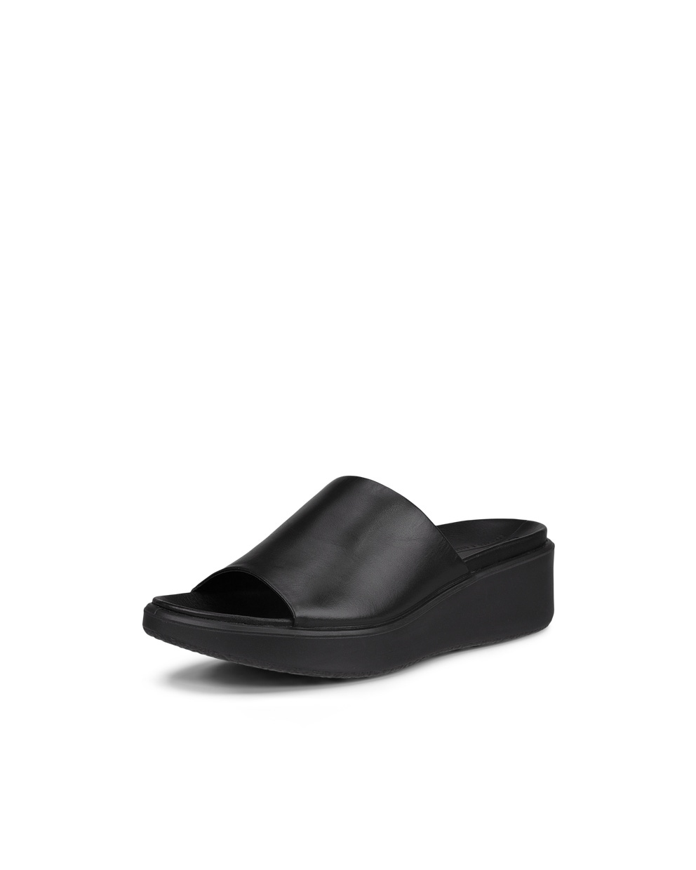 ECCO® Flowt LX sandale compensée cuir pour femme - Noir - Main