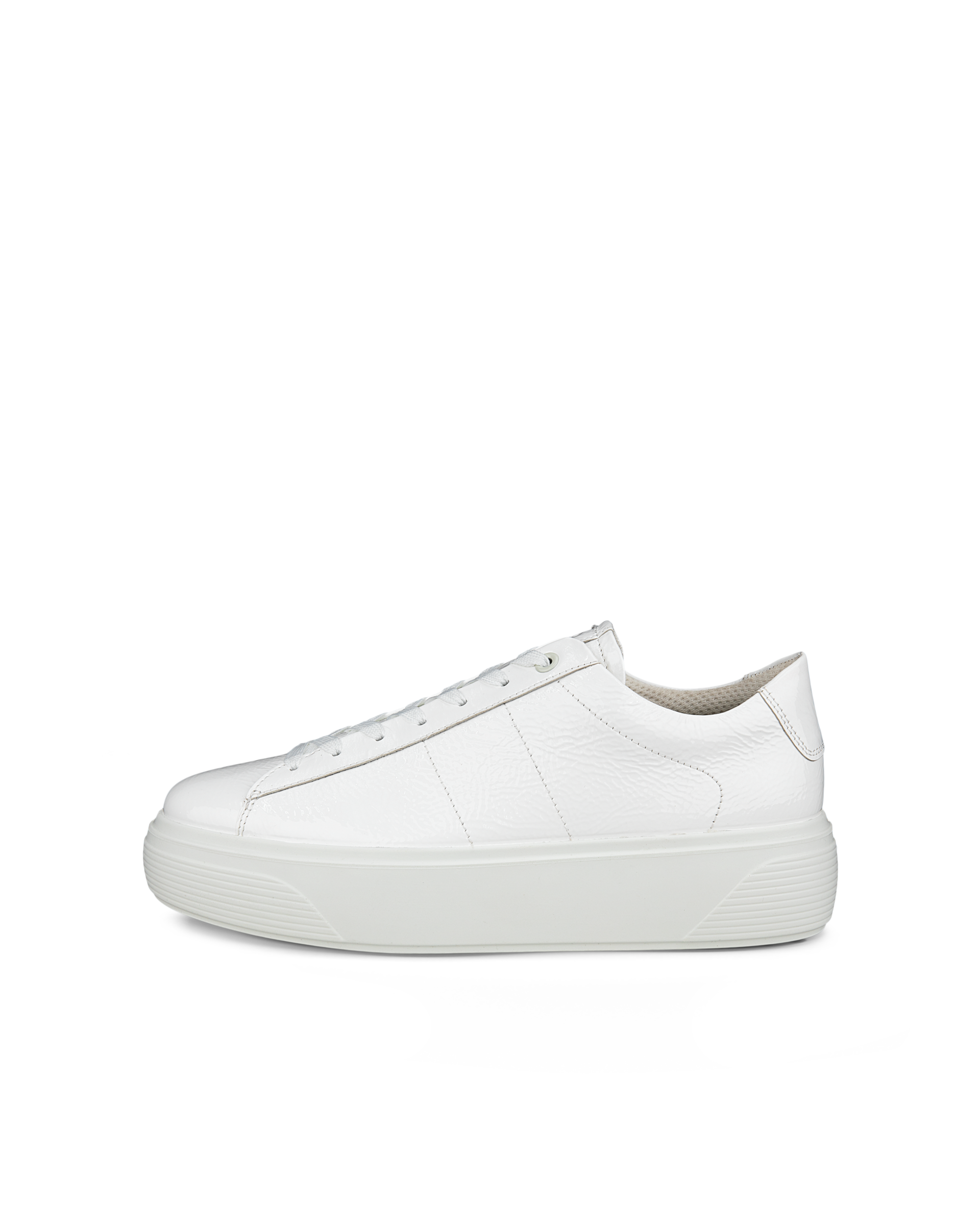 White hot sale flatform plimsolls