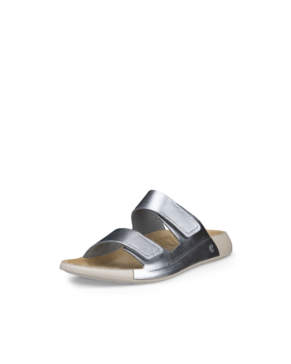 Women's ECCO® Cozmo Leather Two-Strap Sandal - Metallics - Main