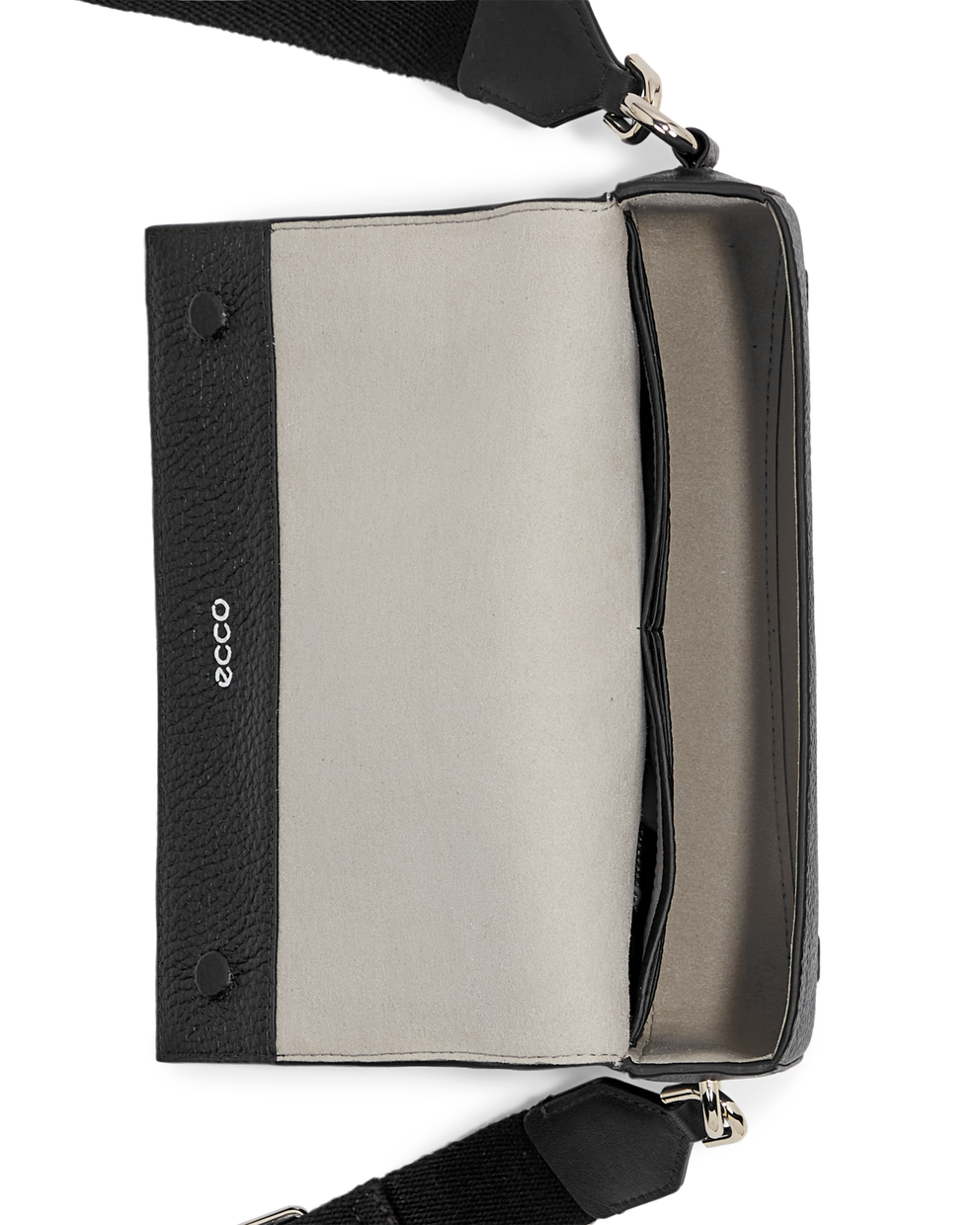 ECCO® Textureblock Leather Phone Bag - Black - Birdeye