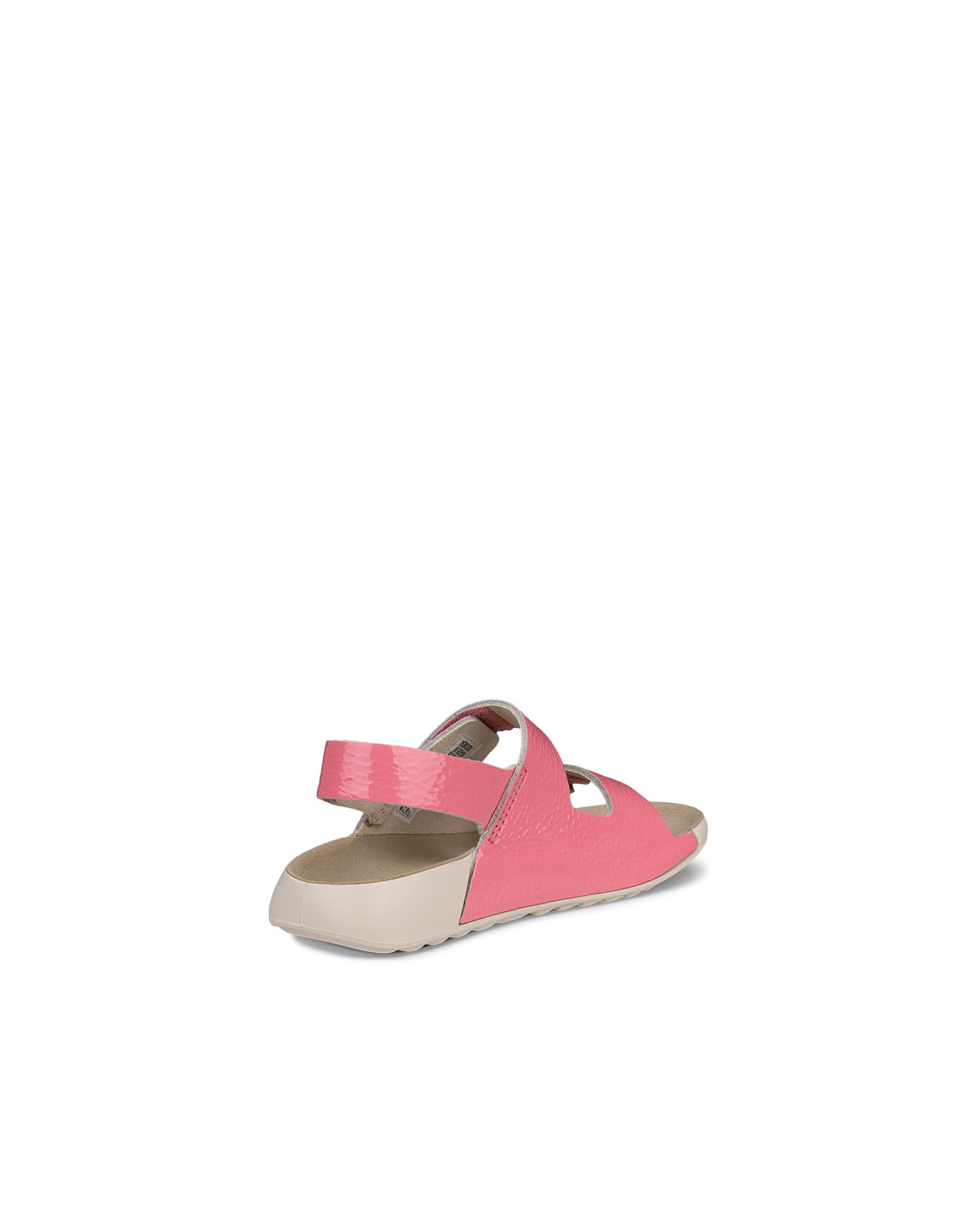 Kids' ECCO® Cozmo Leather Two Strap Sandal - Pink - Back