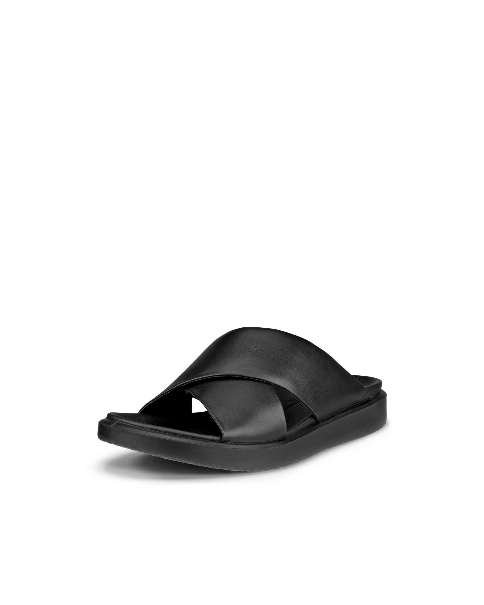 Sandalias de tiras de piel ECCO® Flowt LX para mujer - Negro - Main
