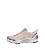 Women's ECCO® Biom C Low Leather Outdoor Sneaker - Pink - Outside