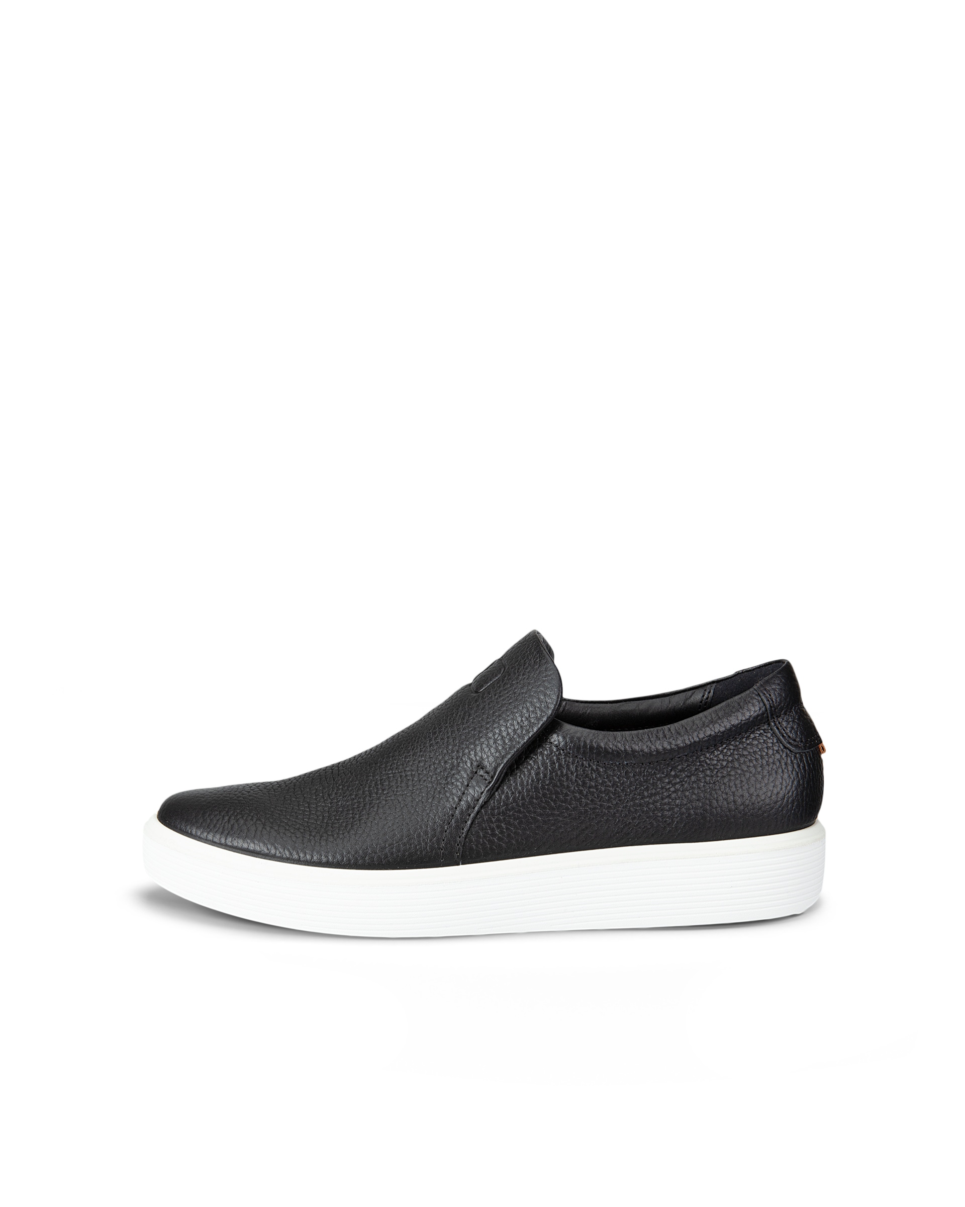 ECCO Soft 60 ウィメンズ レザースリッポンスニーカー - 黒 - Outside