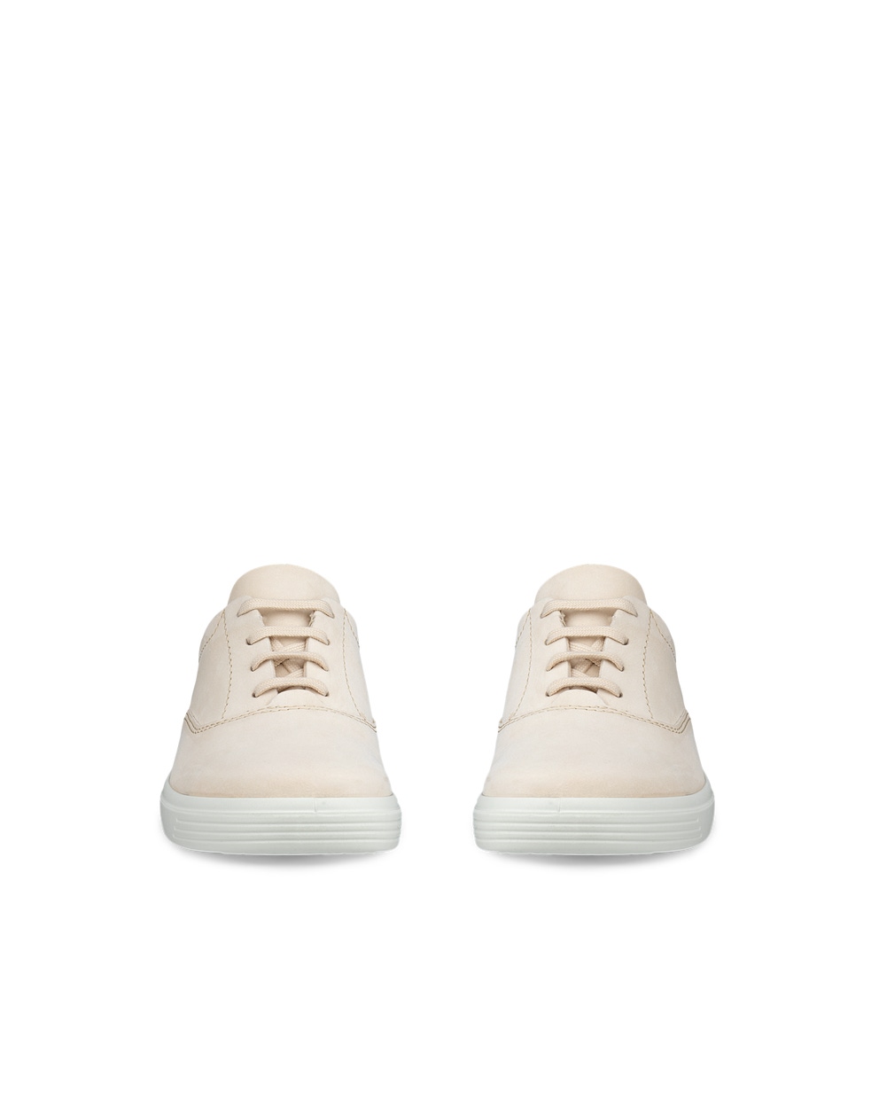 Women's ECCO® Classic Nubuck Sneaker - Beige - Front pair