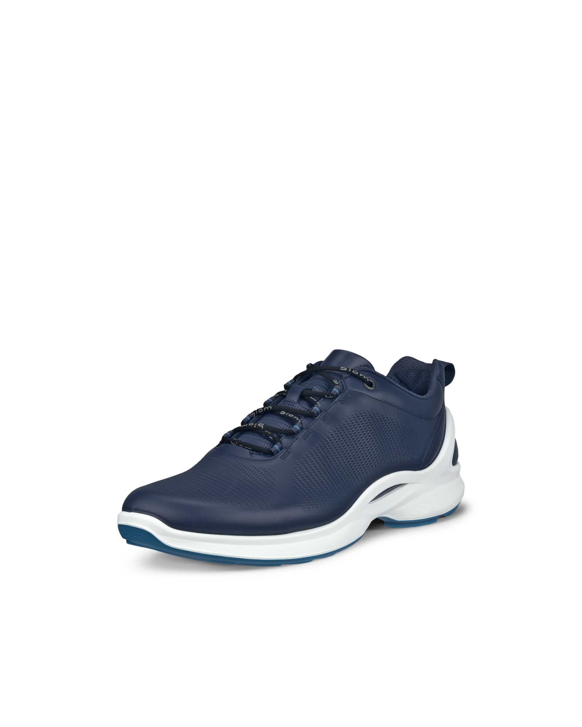 Men's ECCO® Biom Fjuel Leather Outdoor Shoe - Blue - Main