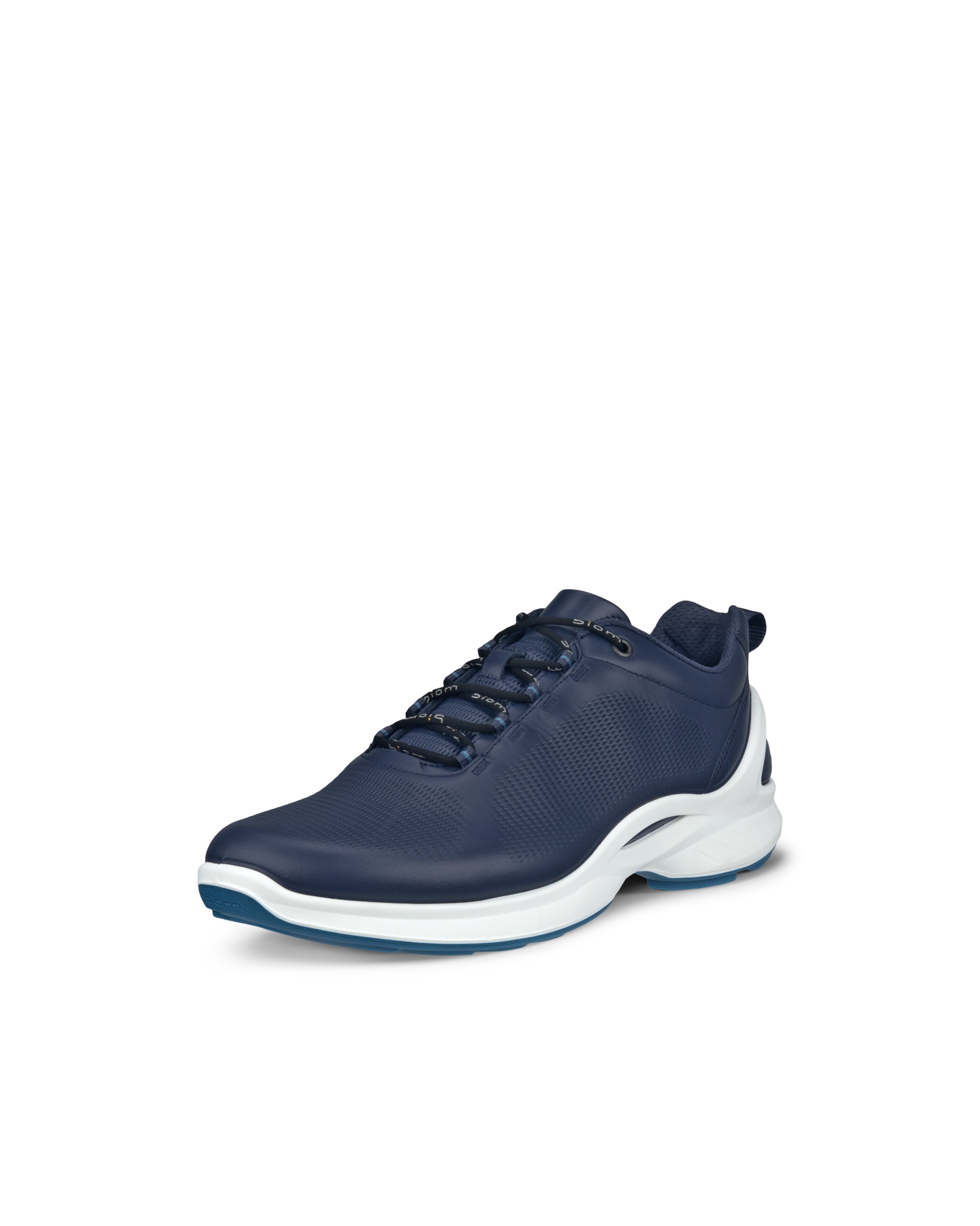 Men's ECCO® Biom Fjuel Leather Outdoor Shoe - Blue - Main