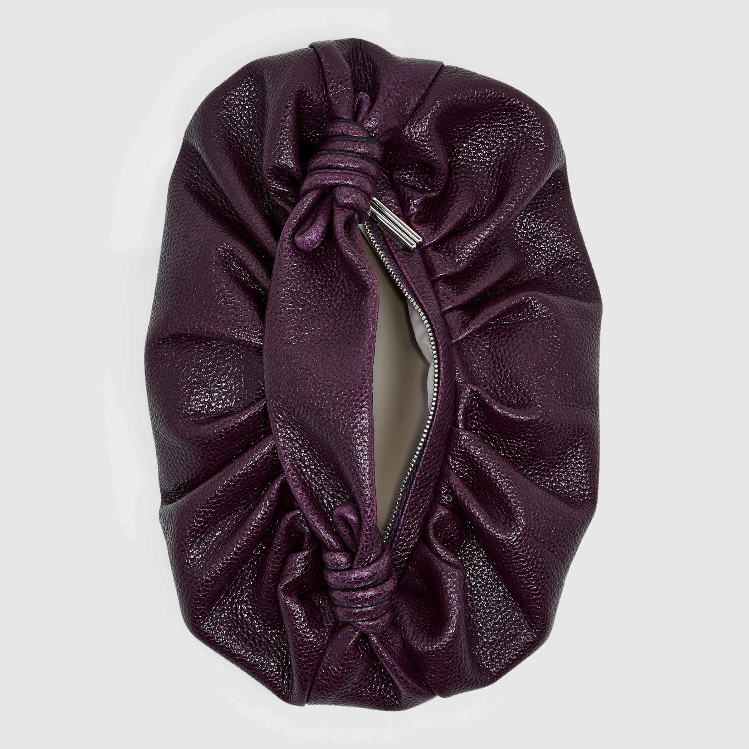 ECCO Scrunch Compact レザーホーボーバッグ - パープル - Birdeye