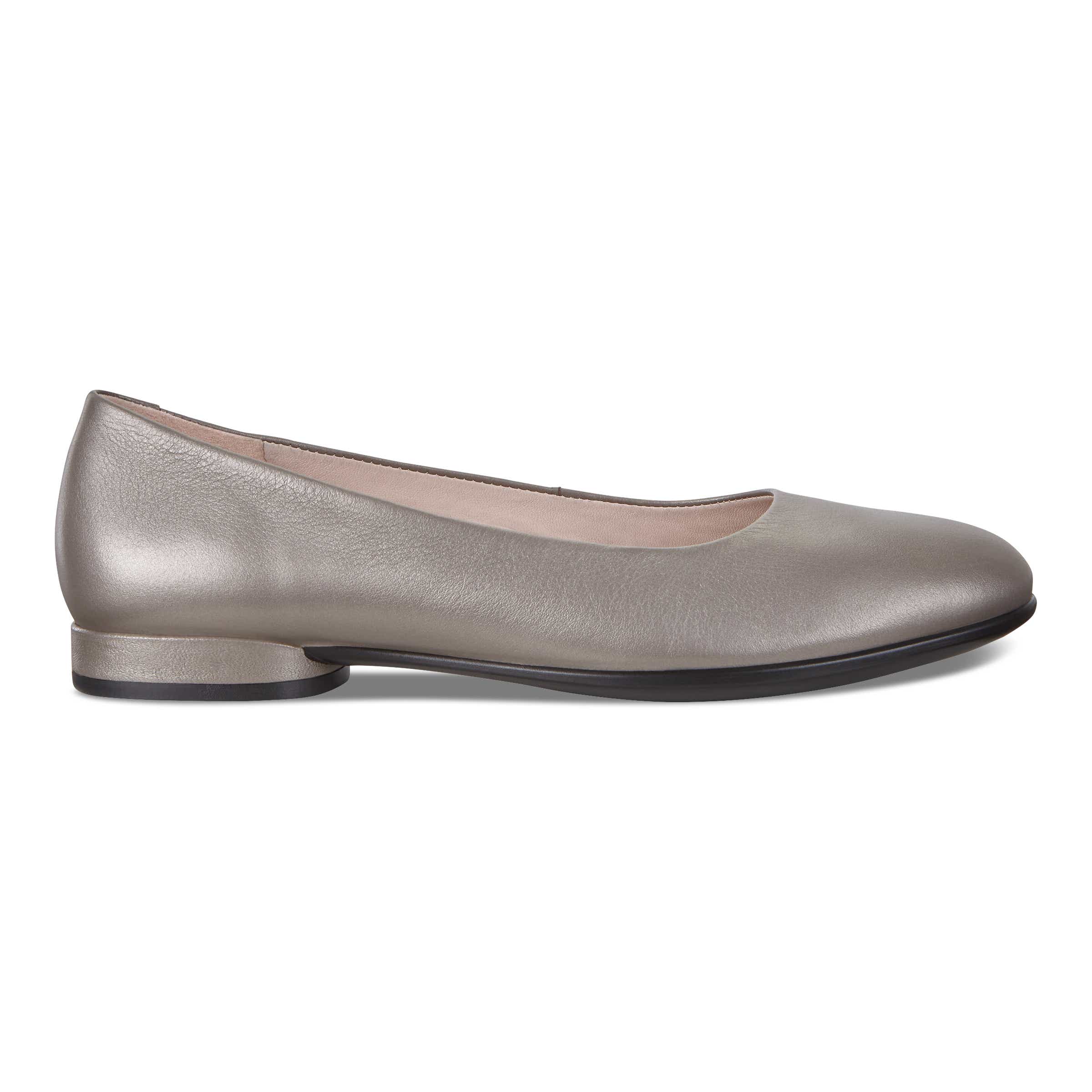 ECCO Anine Women's Ballerina Shoes - Metallics - Outside