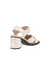 Women's ECCO® Sculpted Sandal LX 55 Leather Heeled Sandal - Beige - Back