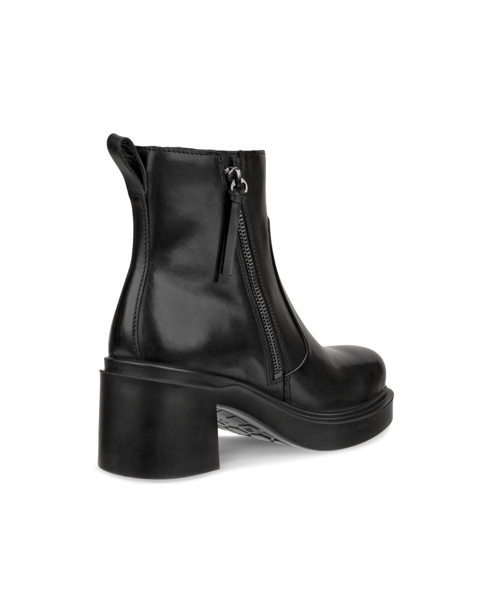 Women's ECCO® Metropole Seoul 45 Leather Mid-Cut Boot - Black - Back