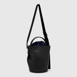 ECCO® Takeaway Leather Bucket Bag - Black - Main