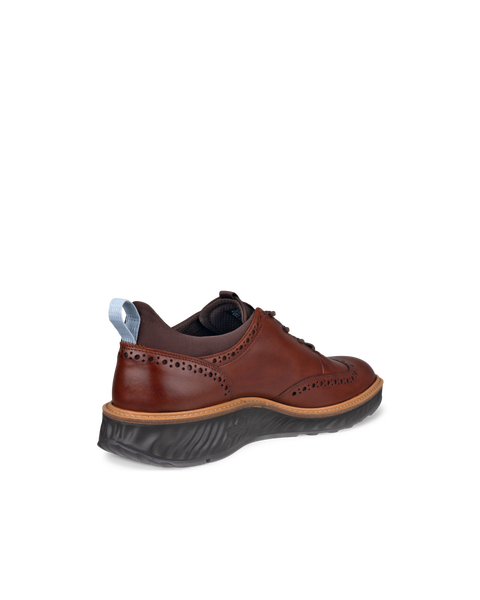 ECCO Men's ST.1 Hybrid Wingtip Shoes - Brown - Back
