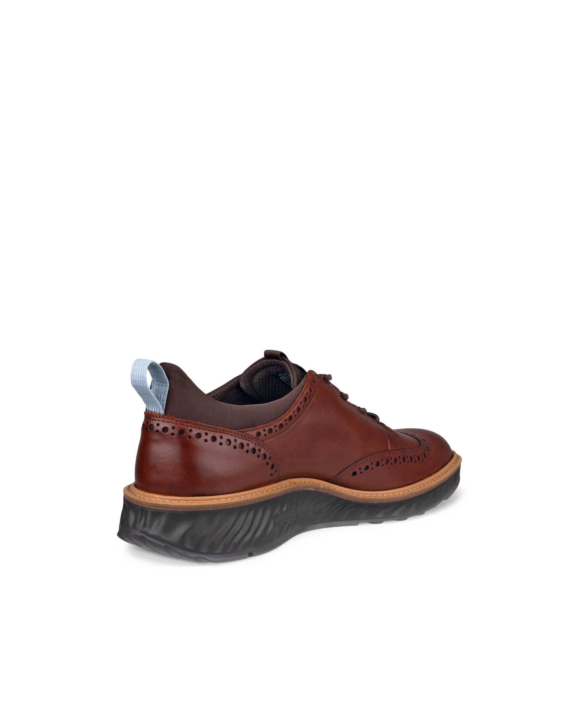 ECCO Men's ST.1 Hybrid Wingtip Shoes - Brown - Back