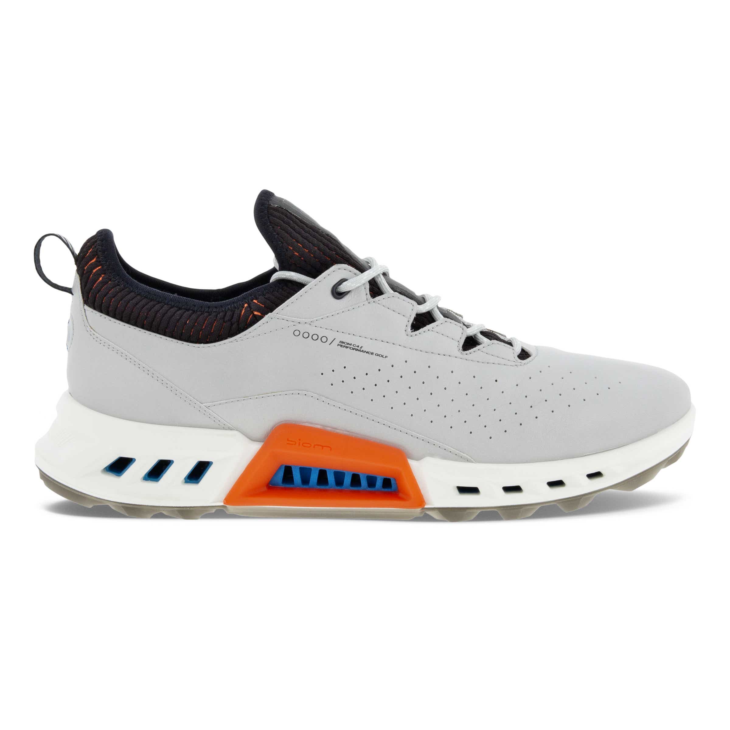 ECCO Golf BIOM C4 メンズ レザーGore-Texゴルフシューズ - 灰色 - Outside