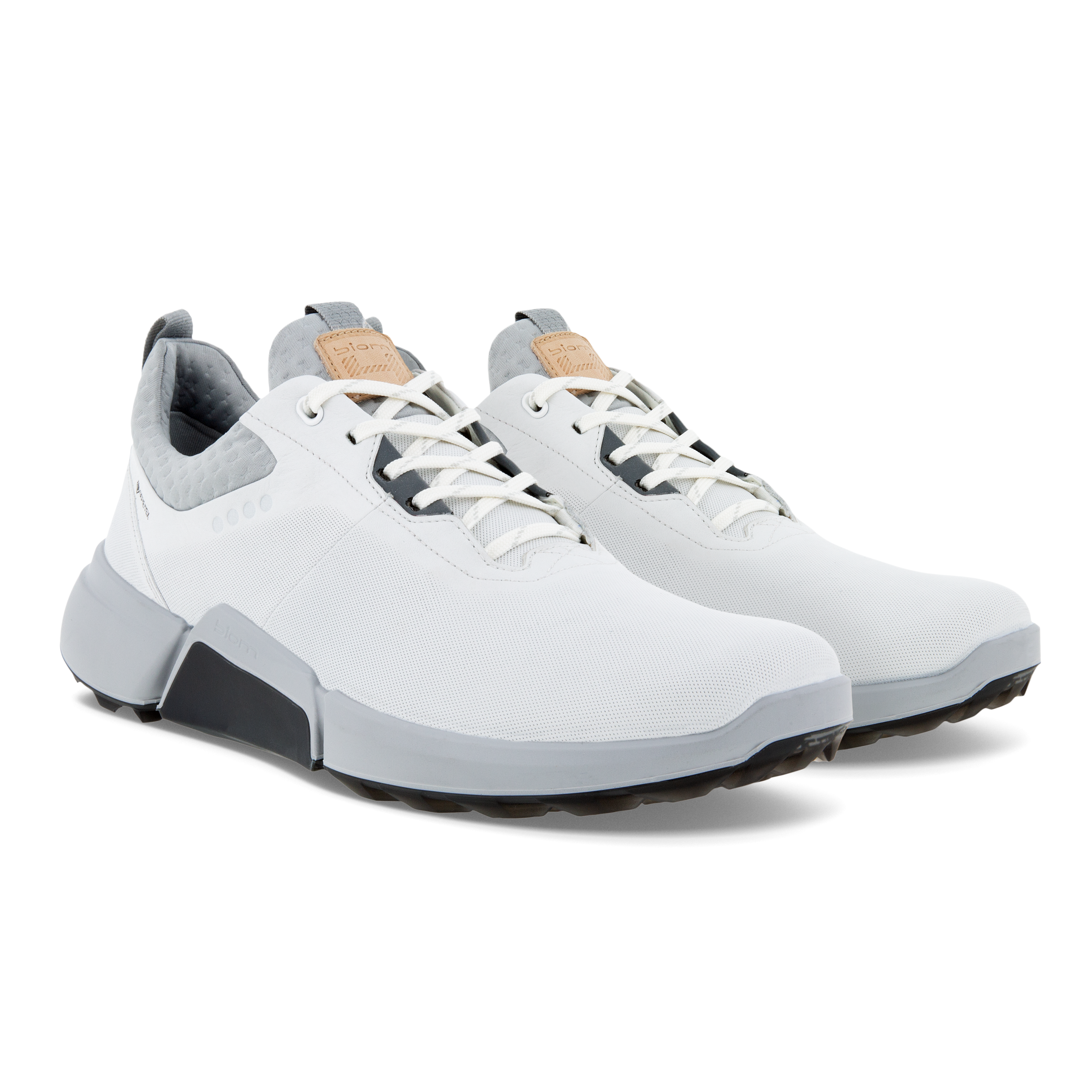 Men's ECCO® Golf Biom H4 Leather Gore-Tex Shoe | White