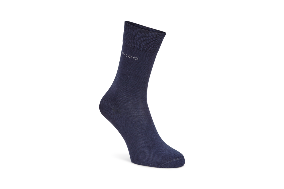 ECCO® Bamboo chaussettes mi-hautes unisex - Bleu - Main