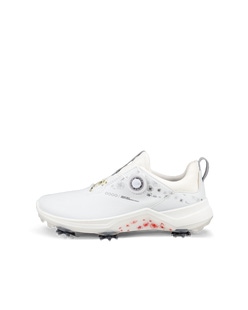 Women's ECCO® Golf Biom G5 BOA (Lydia ko Edition) Leather Gore-Tex Golf Spikes - White - Outside