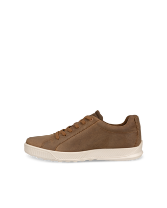 Men's ECCO® Byway Nubuck Sneaker - Brown - Outside