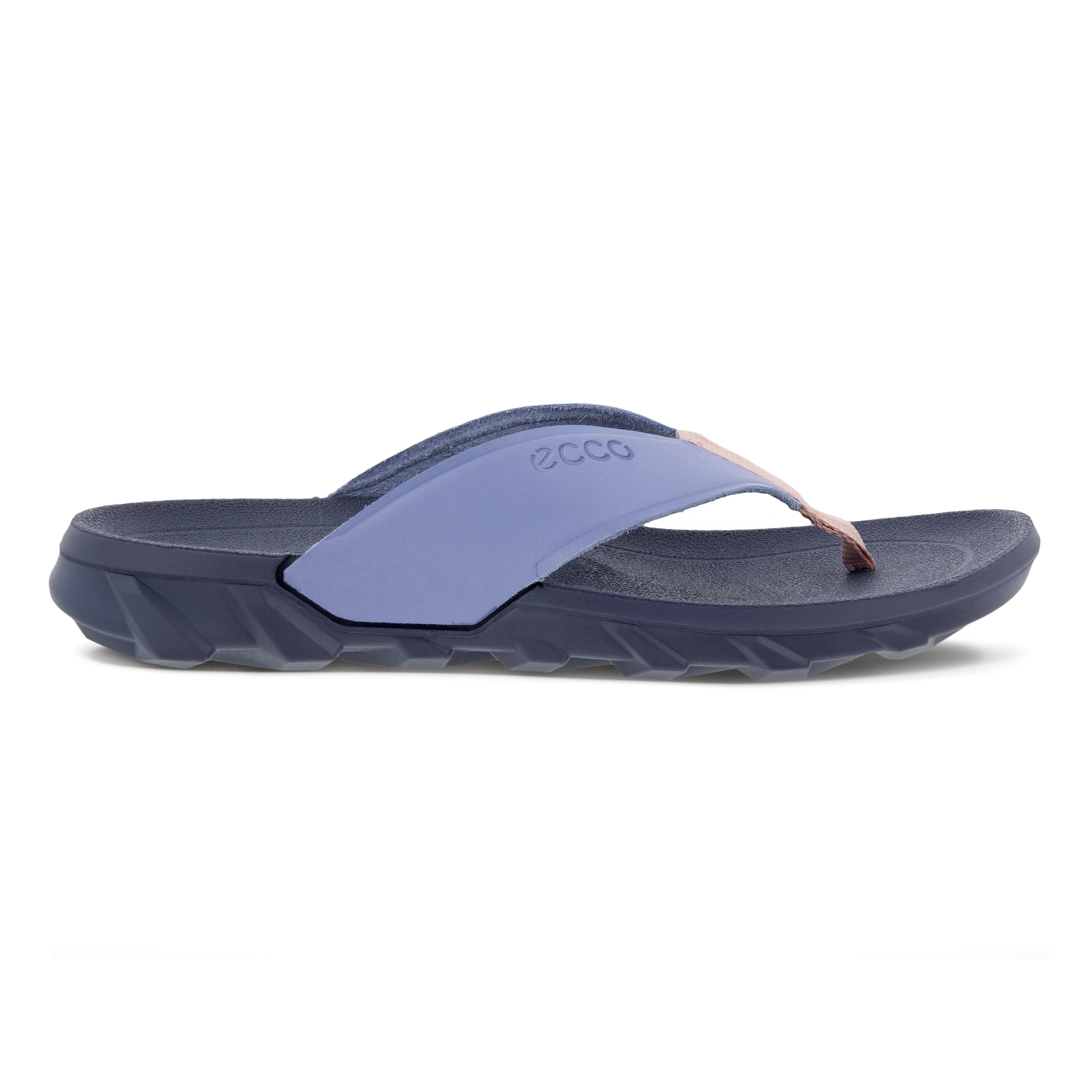 ECCO® MX Flipsider tong en cuir unisex - Bleu - Outside