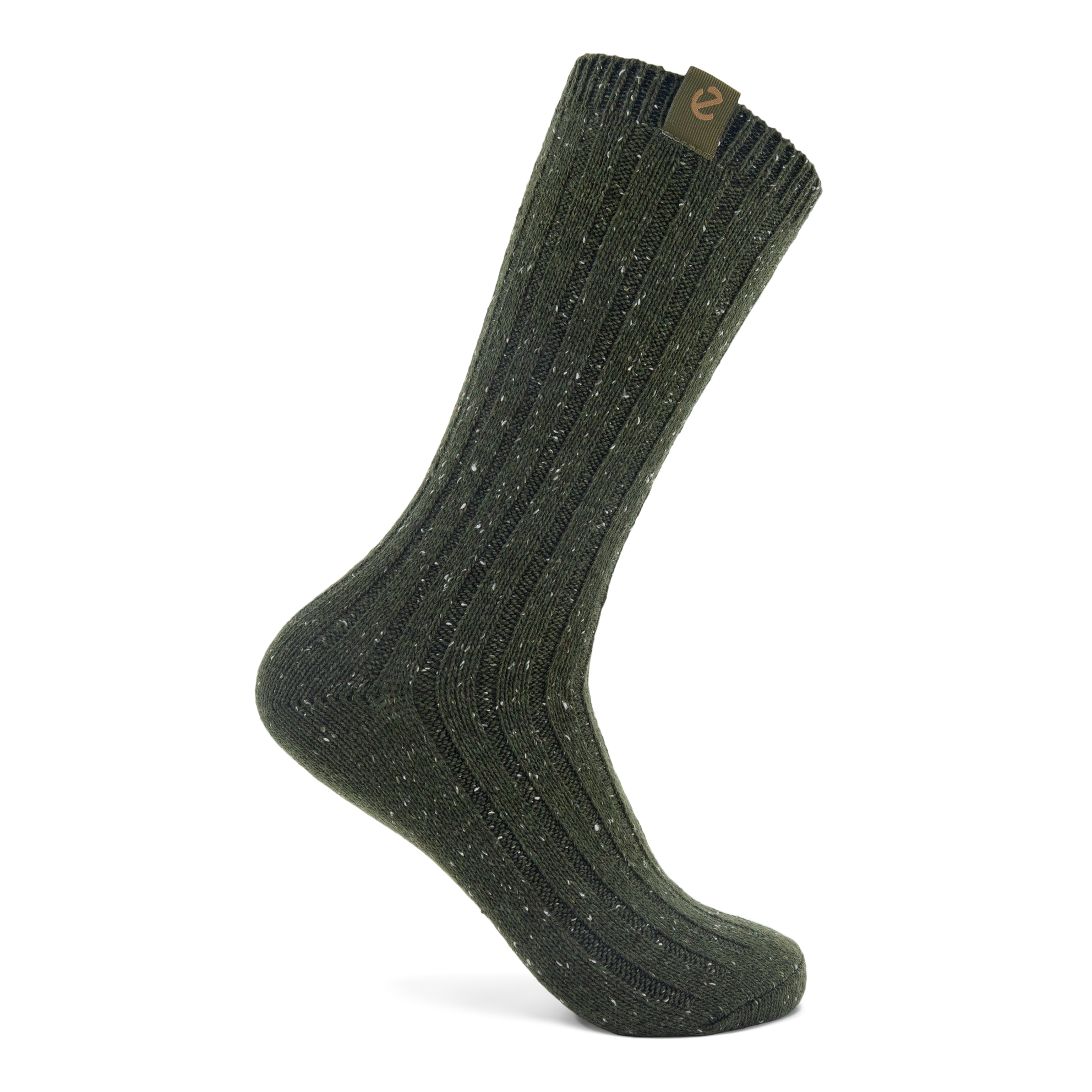 ECCO Hygge Ribbed Socks - Green - Detail-1