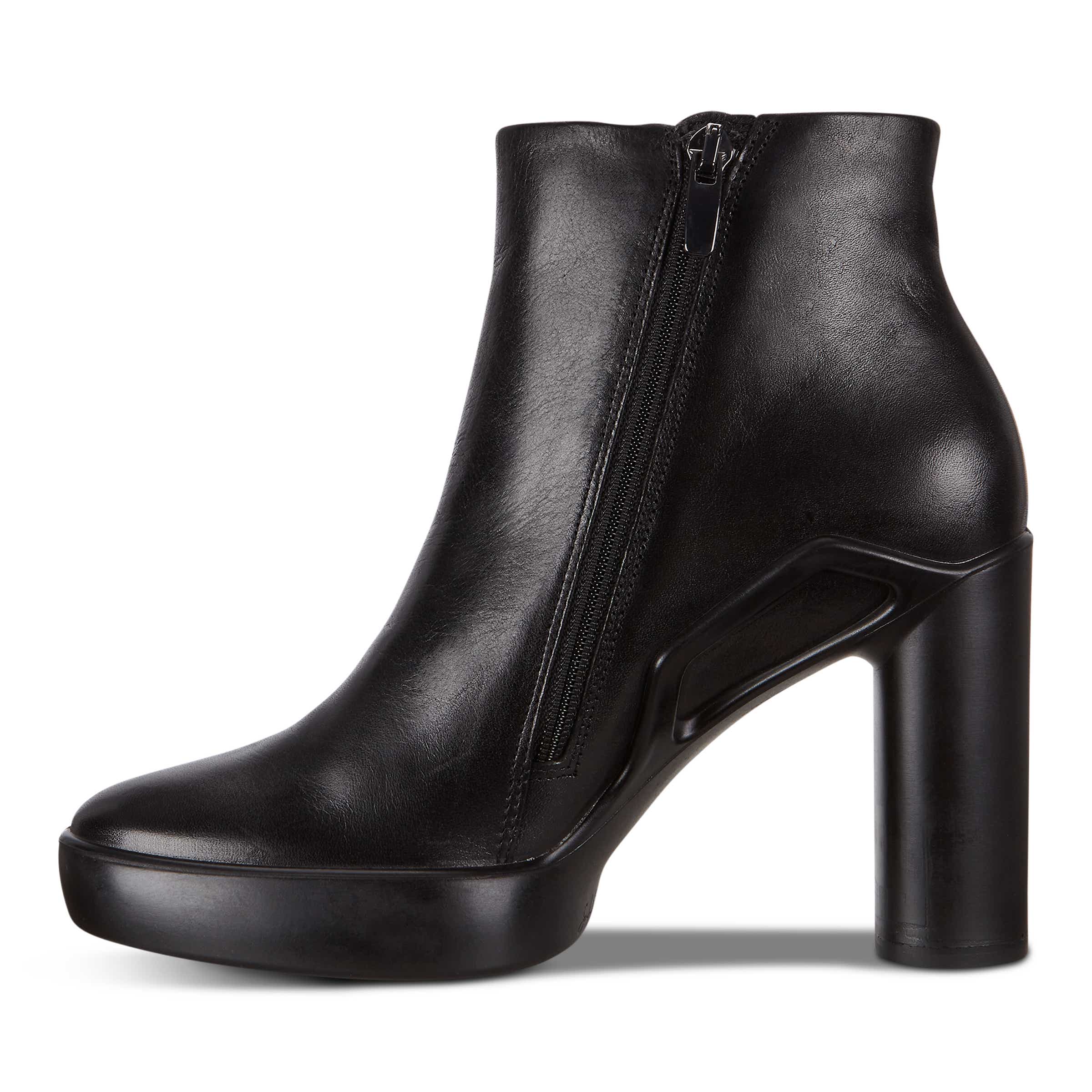 ECCO Shape Sculpted Motion 75 ウィメンズ レザーアンクルブーツ - 黒 - Inside