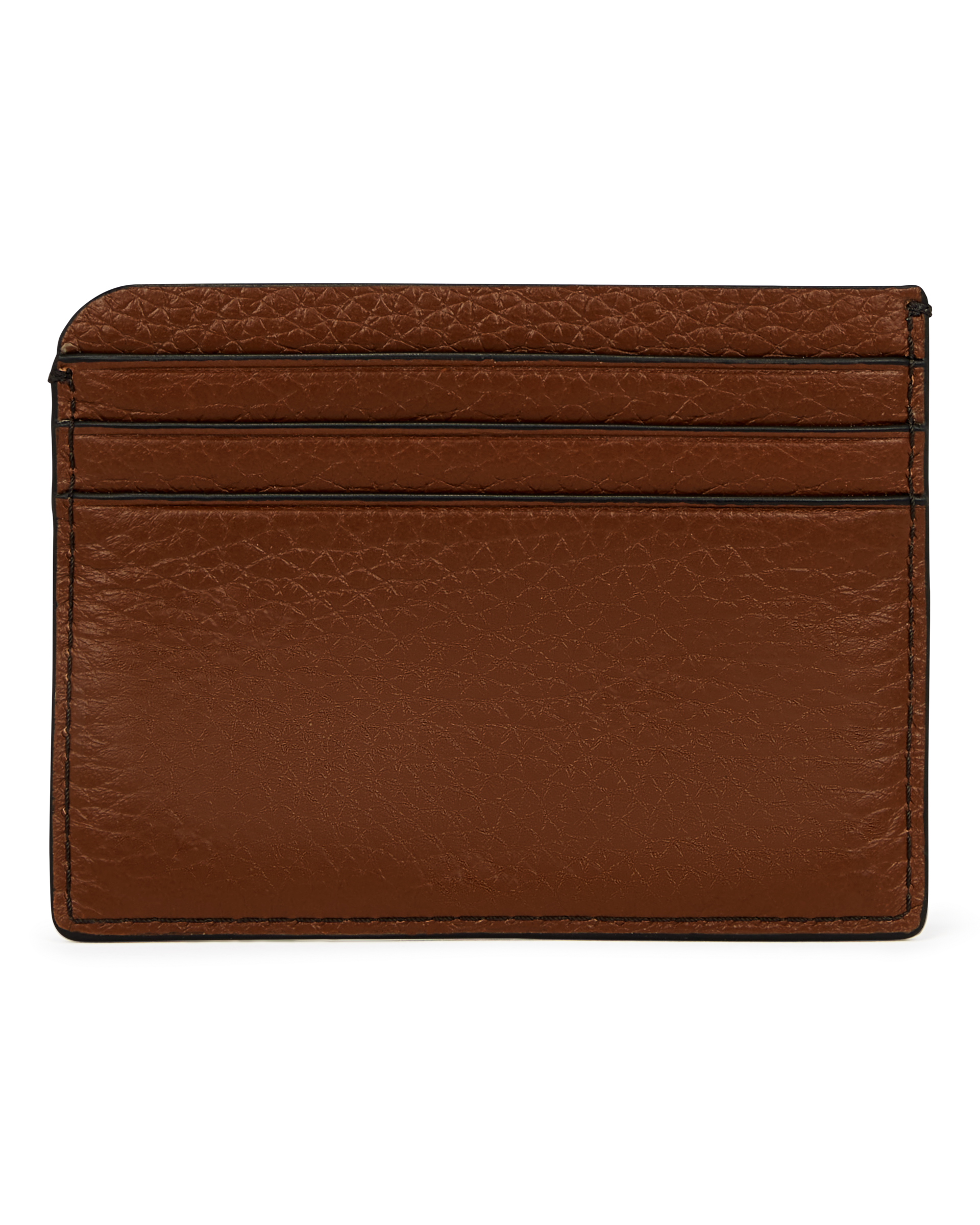 ECCO® Formal Leather Card Case - Brown - Back