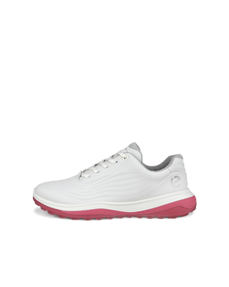 Women's ECCO® Golf LT1 Leather Waterproof Shoe - White - Outside