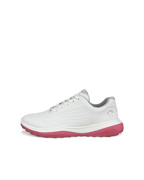 Zapatos golf impermeable de piel ECCO® Golf LT1 para mujer - Blanco - Outside