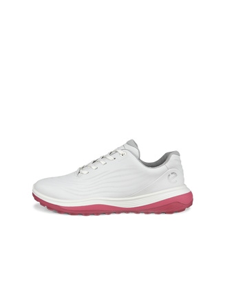 Women's ECCO® Golf LT1 Hybrid Leather Waterproof Shoe - White - Outside