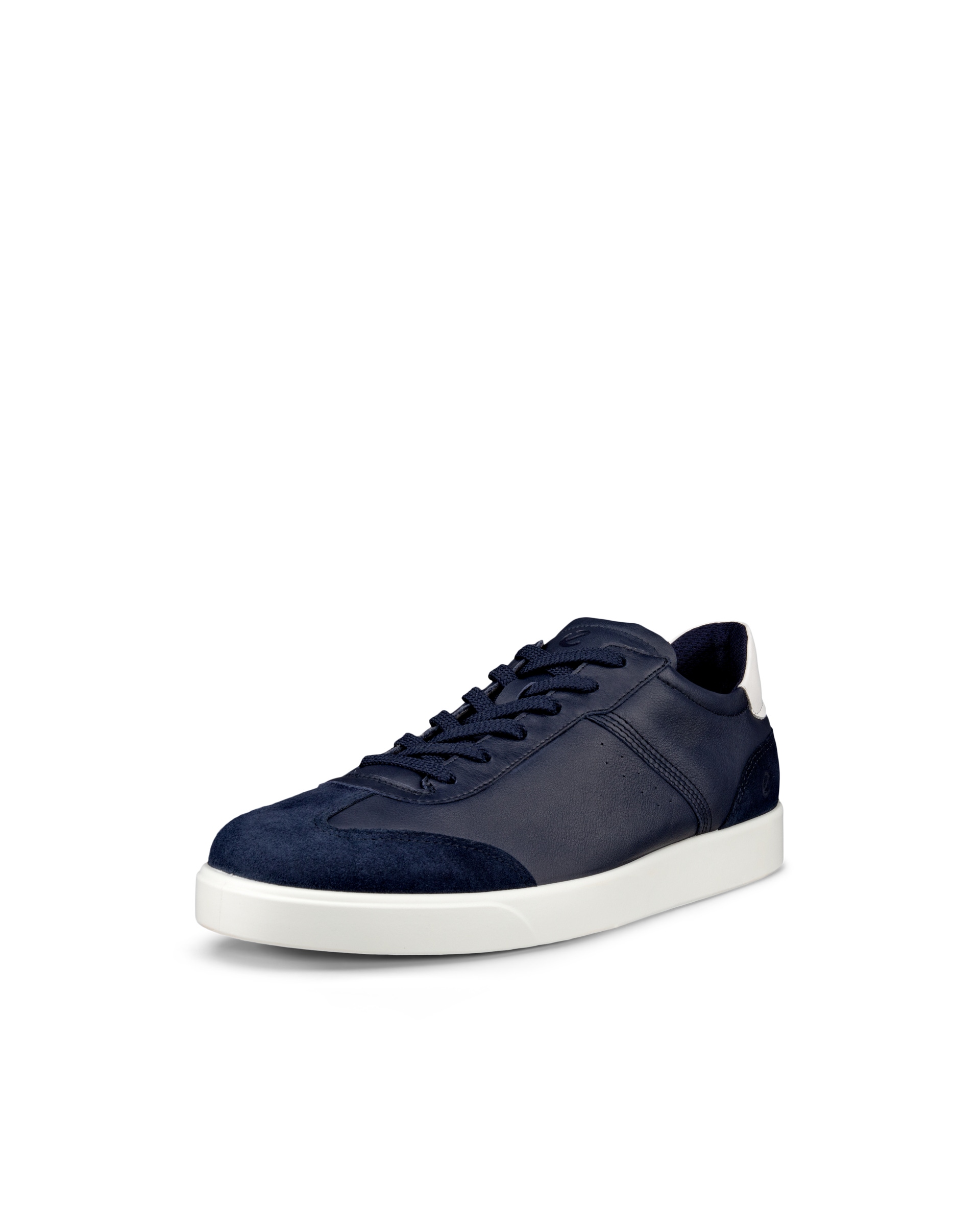 Men's ECCO® Street Lite Leather Sneaker - Blue - Main